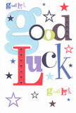Infused with the cheerful heart of Belsize Park, this 'Good Luck' card bursts with vibrant colour and optimism, the artful lettering in pastel blues, spirited reds, lush greens, and royal purples. Each letter feels specially chosen-like a florist selecting just the right stem for a celebratory bouquet-while pops of navy, lilac, and lime form a whimsical dance of stars across the fresh white background. These playful accents echo dreams and ambitions, much like the aspirations swirling in the local cafés and studios of Belsize Park. The flat, smooth texture of the thick card stock is inviting beneath your fingertips, conjuring the tactile delight of quality paper and bright arrangements waiting for delivery to a home on Belsize Lane. This card seems crafted for those pivotal moments-a friend facing an exam at Hampstead School, a neighbour launching a new business in the Village, or anyone welcoming a new beginning. Tied to each swirling colour and star is a sense of genuine, heartfelt optimism-a tangible reminder, lovingly sent, that their community is wishing them luck along every step of their journey.